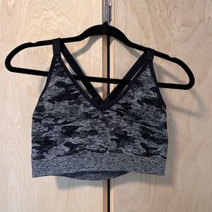 AYBL Camouflage Sports Bra - Black and Gray